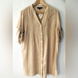 Club Z Collection 100% Cotton button down shirt  NWOT.